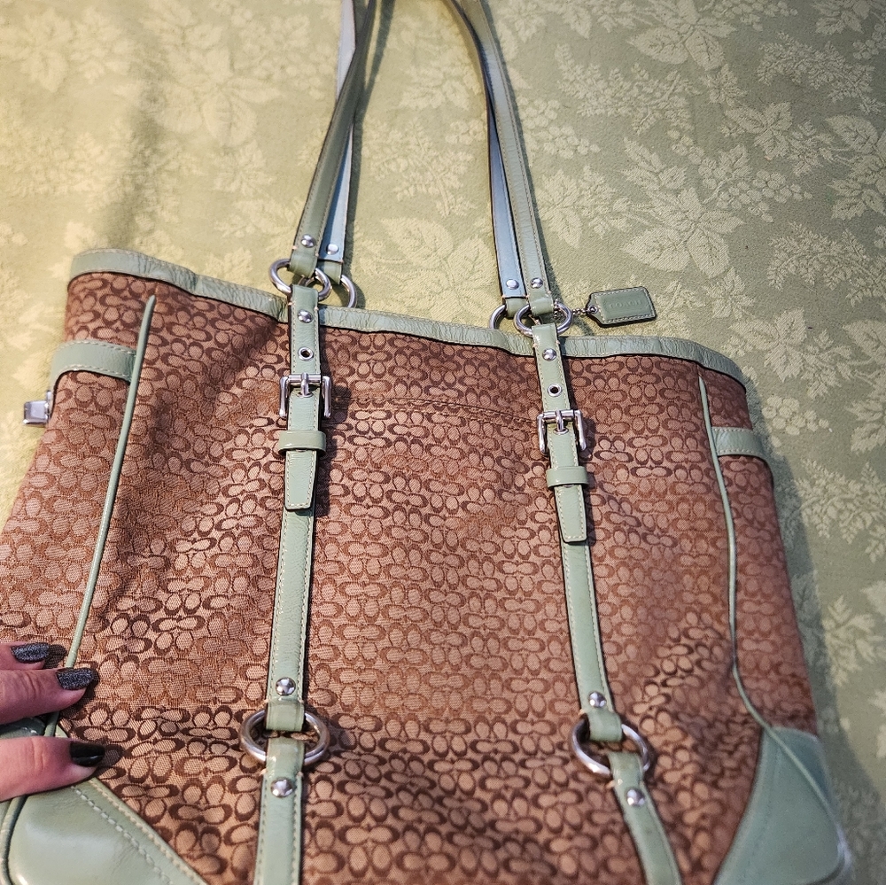 Vintage Coach bookbag style bag